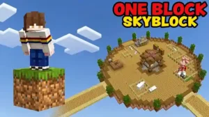 One Block SkyBlock Map for Java Edition mod